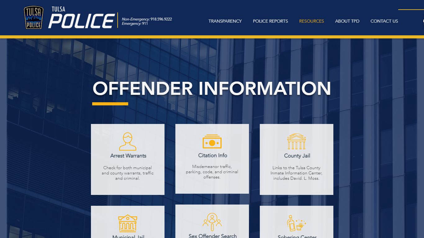 OFFENDER INFORMATION - Tulsa Police
